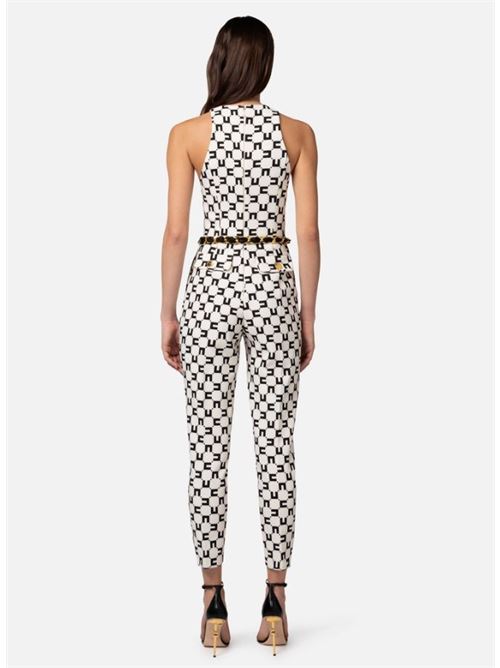 Double stretch crepe jumpsuit ELISABETTA FRANCHI | TUS1041E2.E84